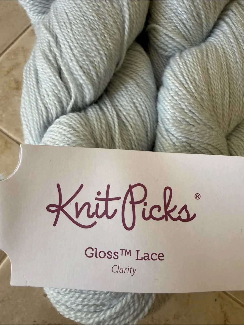 Knit Picks Gloss Lace Merino Wool/Silk Blend Yarn - 2 Hanks
